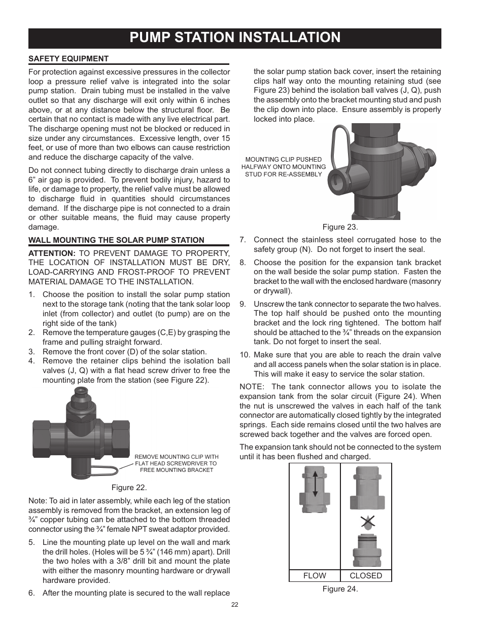 Pump station installation | State Standard Systems User Manual | Page 22 / 40