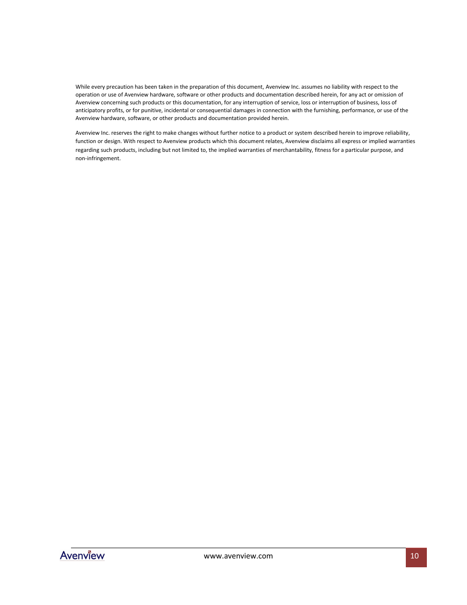 Avenview FO-HDSDI-SET User Manual | Page 10 / 10