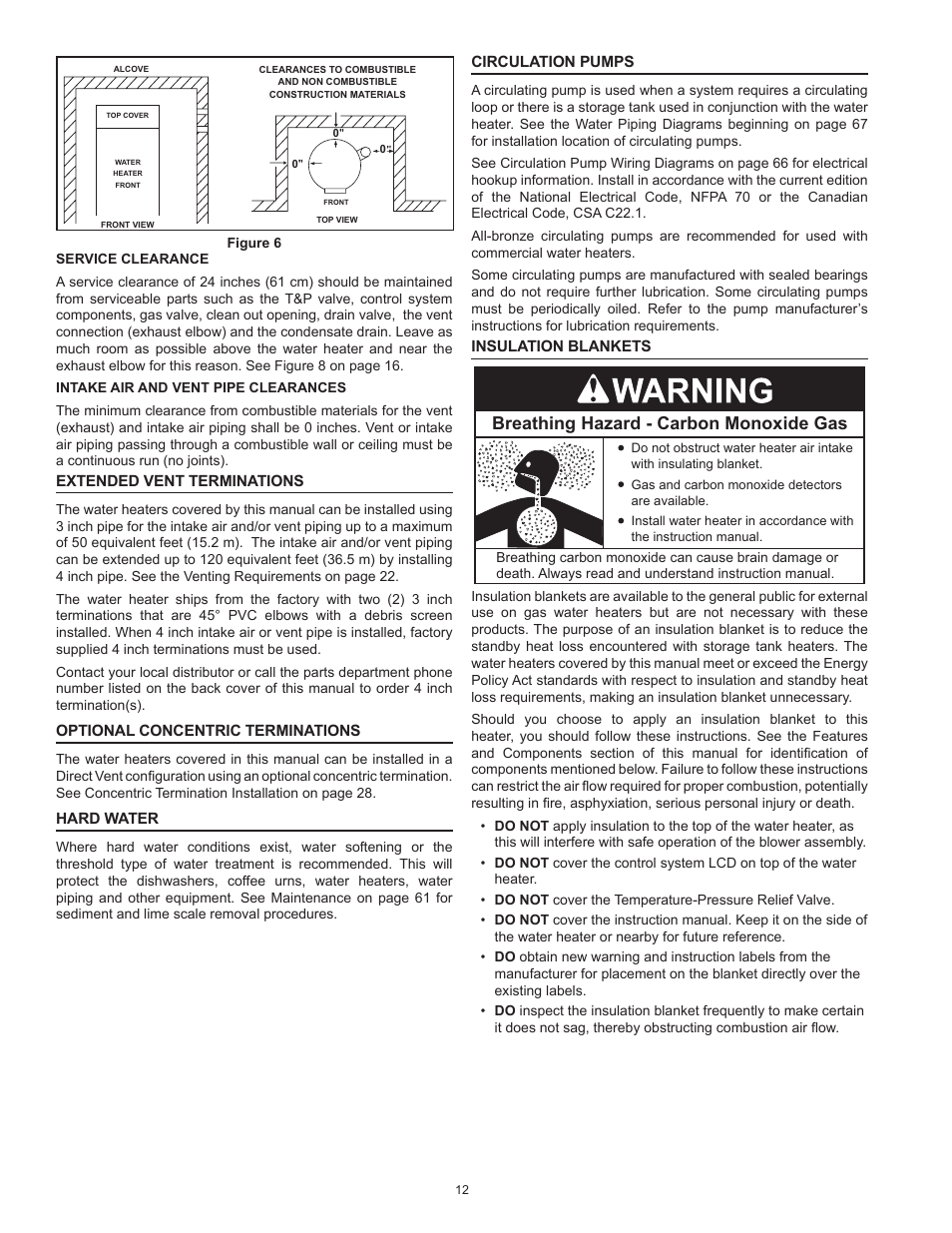 Breathing hazard - carbon monoxide gas | State SSX100 User Manual | Page 12 / 72