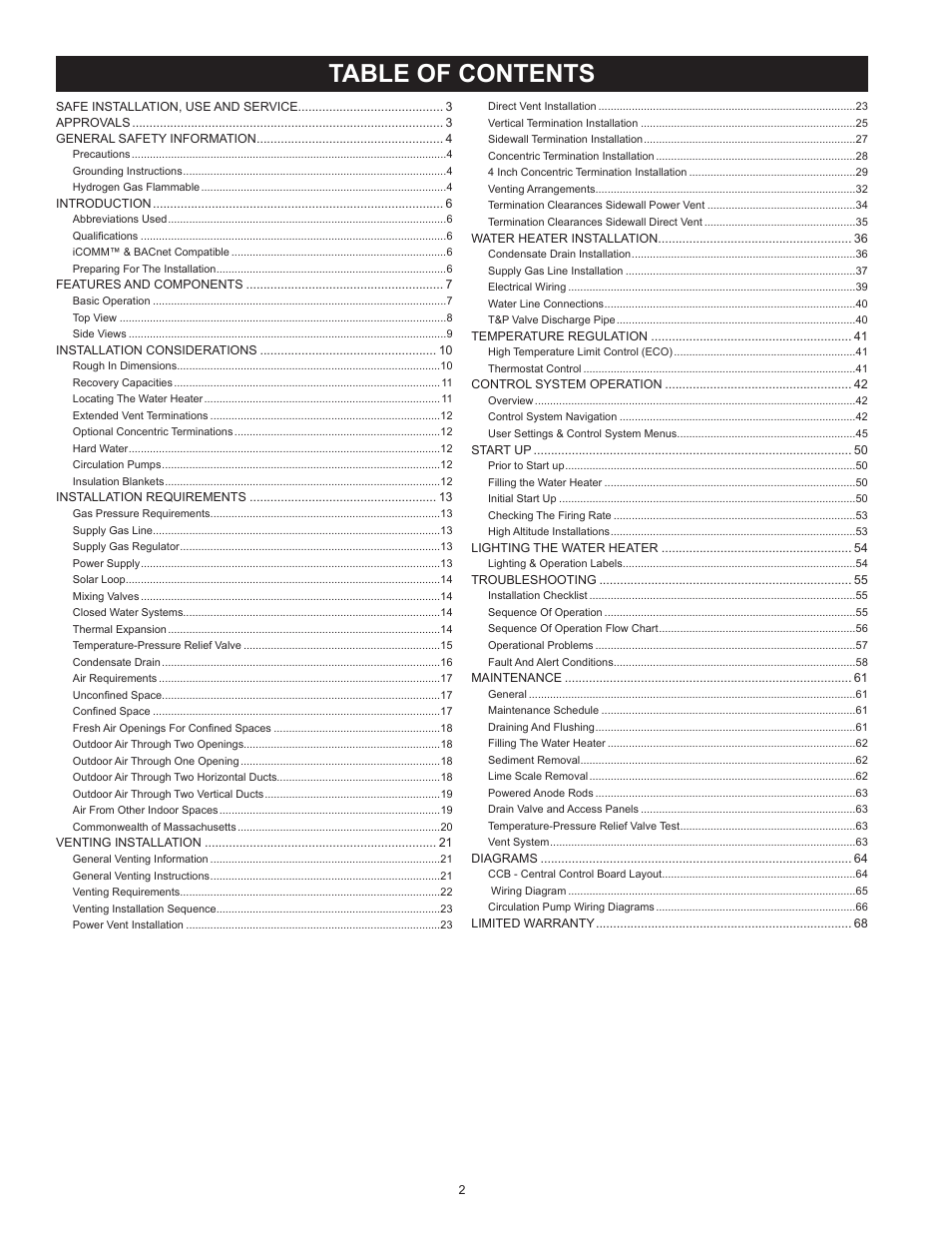 State SSX100 User Manual | Page 2 / 72
