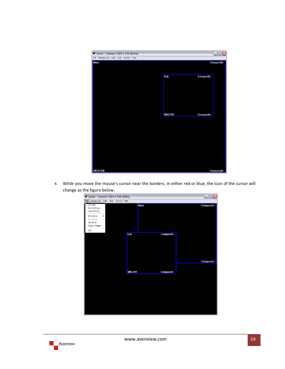 Avenview DVI-SPLITPRO-2BB User Manual | Page 14 / 26