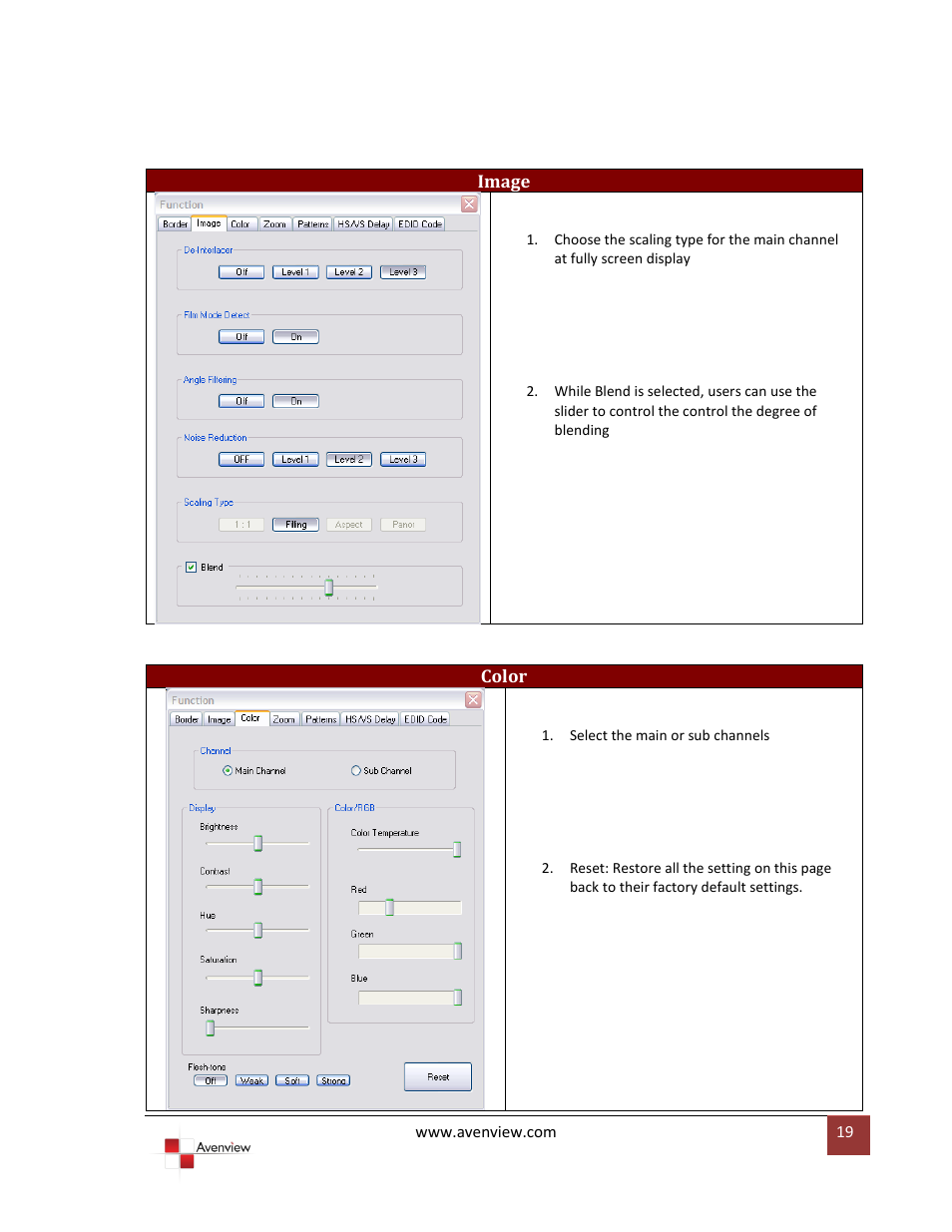 Avenview DVI-SPLITPRO-2BB User Manual | Page 19 / 26