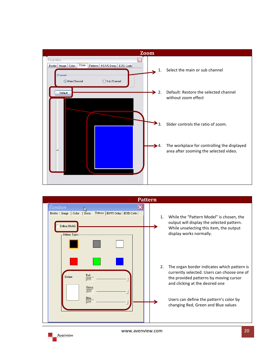 Avenview DVI-SPLITPRO-2BB User Manual | Page 20 / 26