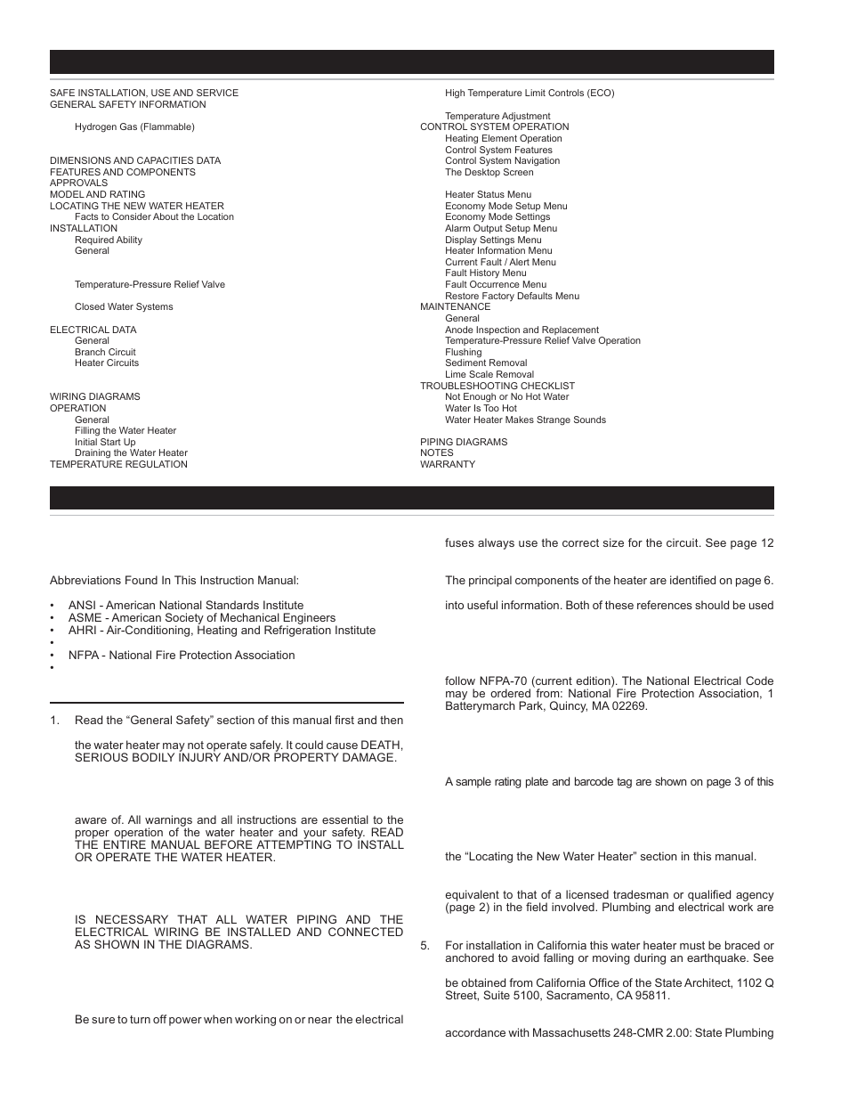Table of contents introduction | State SSED 5 thru SSED 120 User Manual | Page 4 / 48