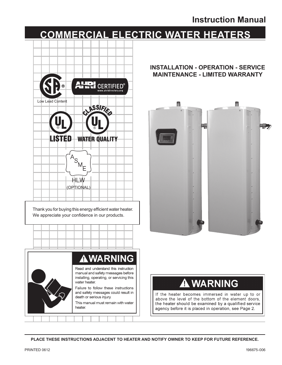 State CSB 120 54 IFE User Manual | 52 pages