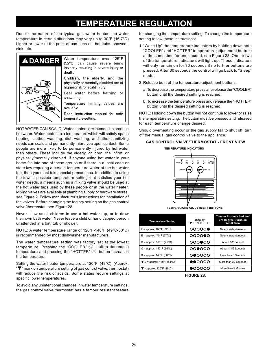 Temperature regulation | State SDV 75 70 NE/PE User Manual | Page 24 / 36