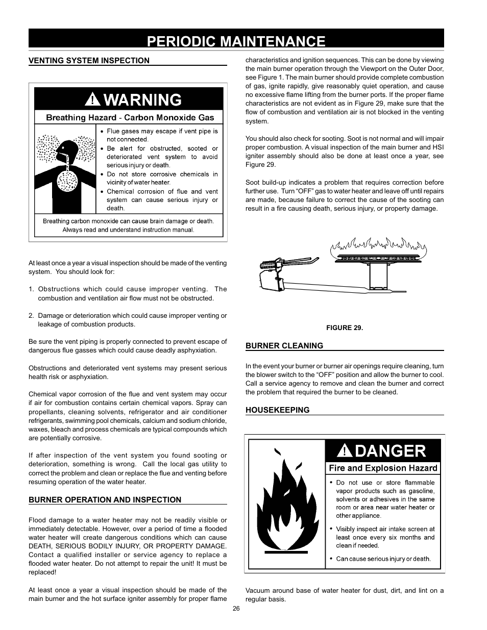 Periodic maintenance | State SDV 75 70 NE/PE User Manual | Page 26 / 36