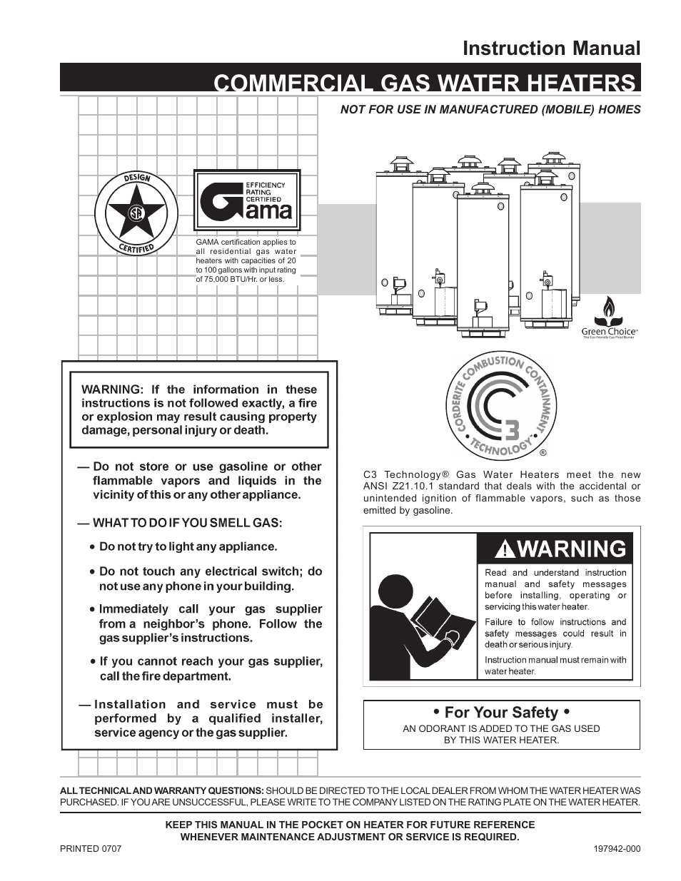 State SBS65 65NE User Manual | 24 pages