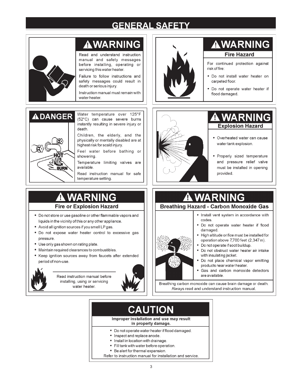 General safety | State SBS65 65NE User Manual | Page 3 / 24