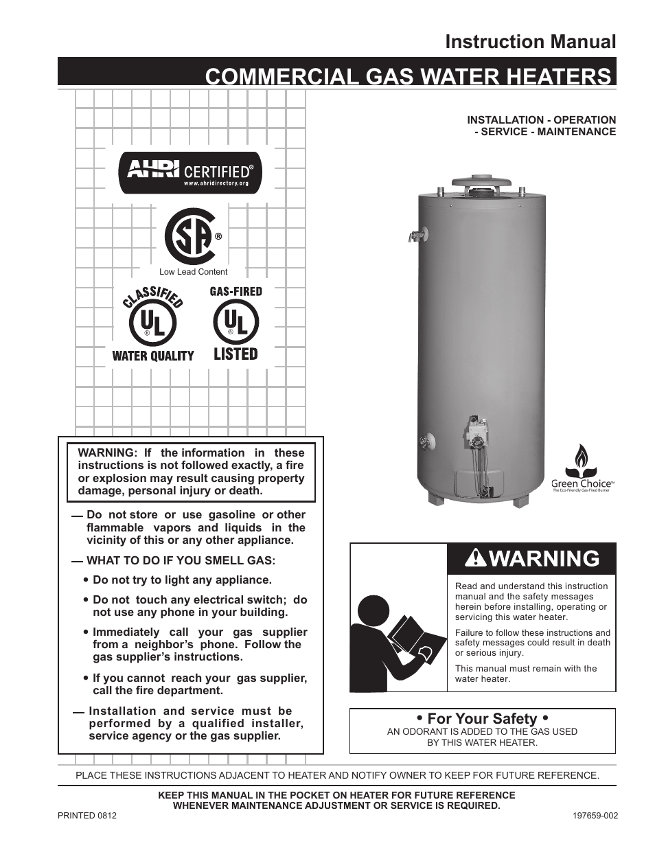 State SBS100 76NE User Manual | 36 pages