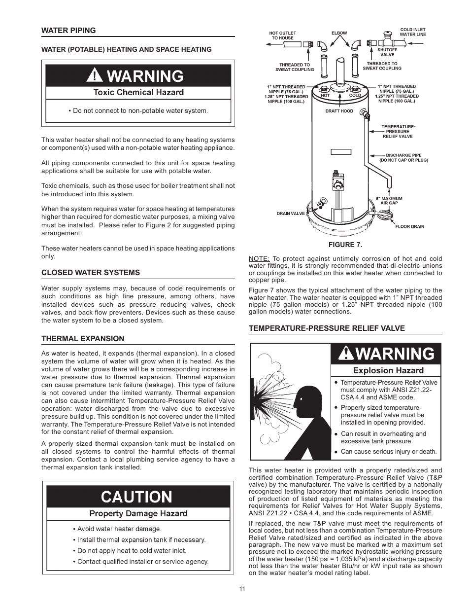 Explosion hazard | State SBS100 76NE User Manual | Page 11 / 36