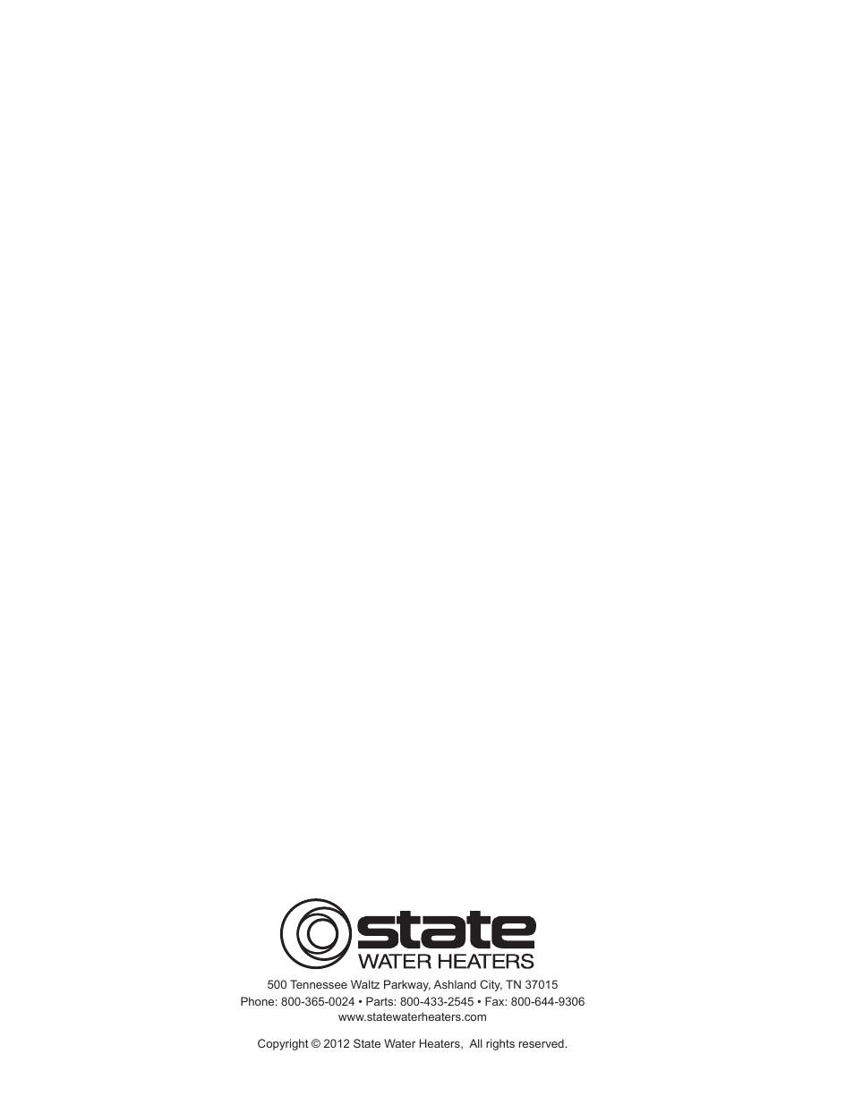 State SBB75 76NE User Manual | Page 24 / 24