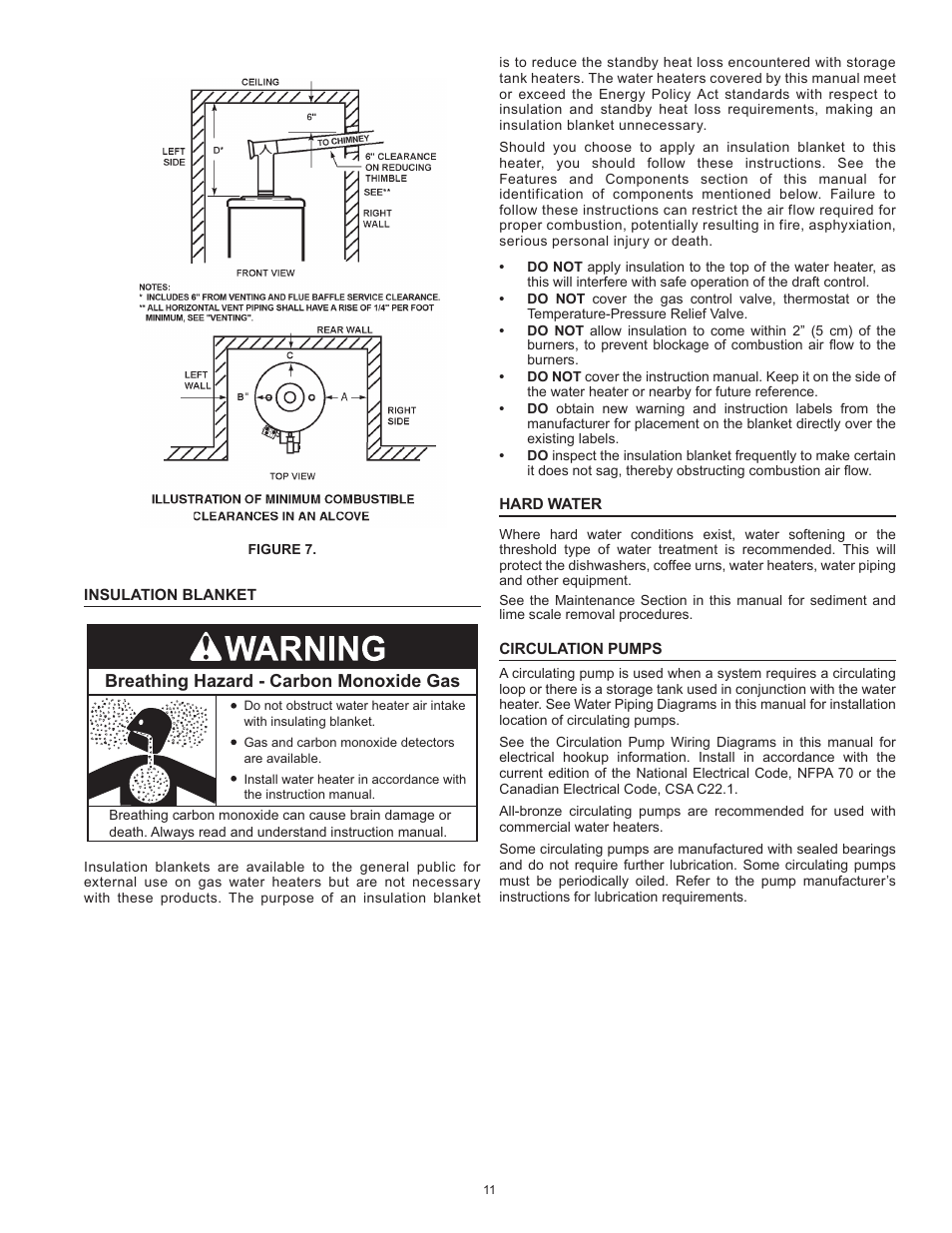 Breathing hazard - carbon monoxide gas | State GPG 81 370NEA User Manual | Page 11 / 56