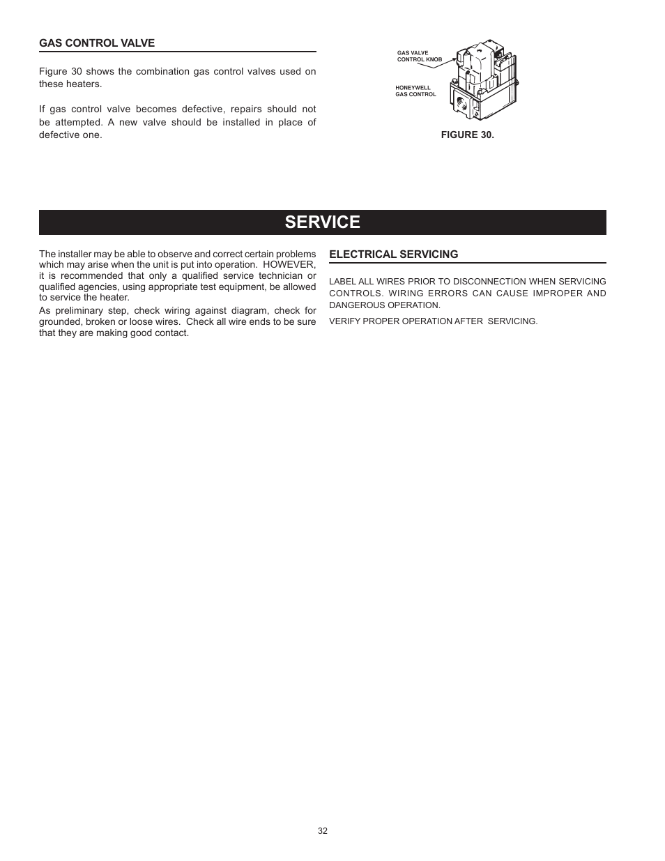 Service | State GPG 81 370NEA User Manual | Page 32 / 56