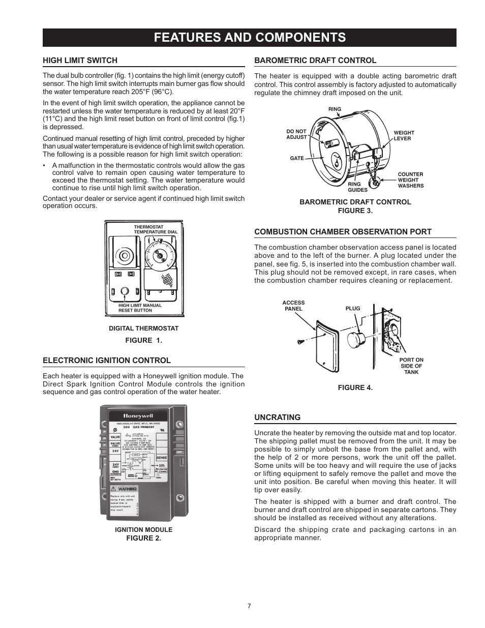 Features and components | State GPG 81 370NEA User Manual | Page 7 / 56