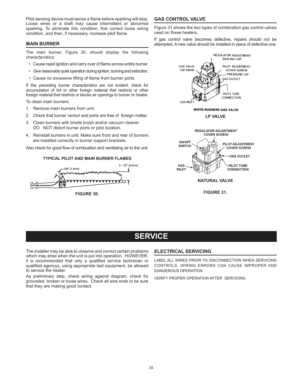 Service | State SBD85 365NE A User Manual | Page 35 / 56