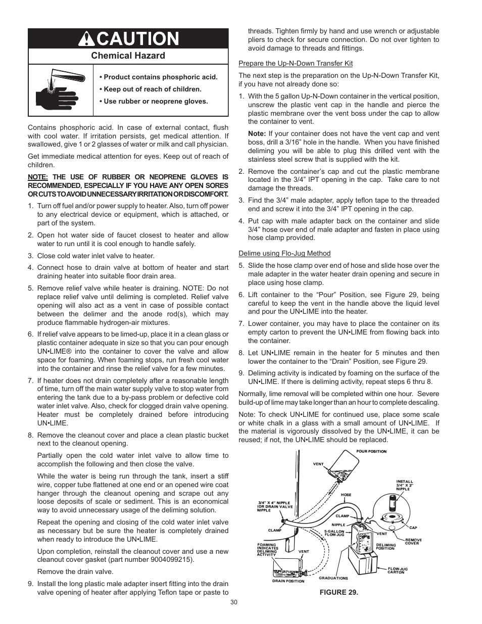 Chemical hazard | State SBD85 500PE User Manual | Page 30 / 52