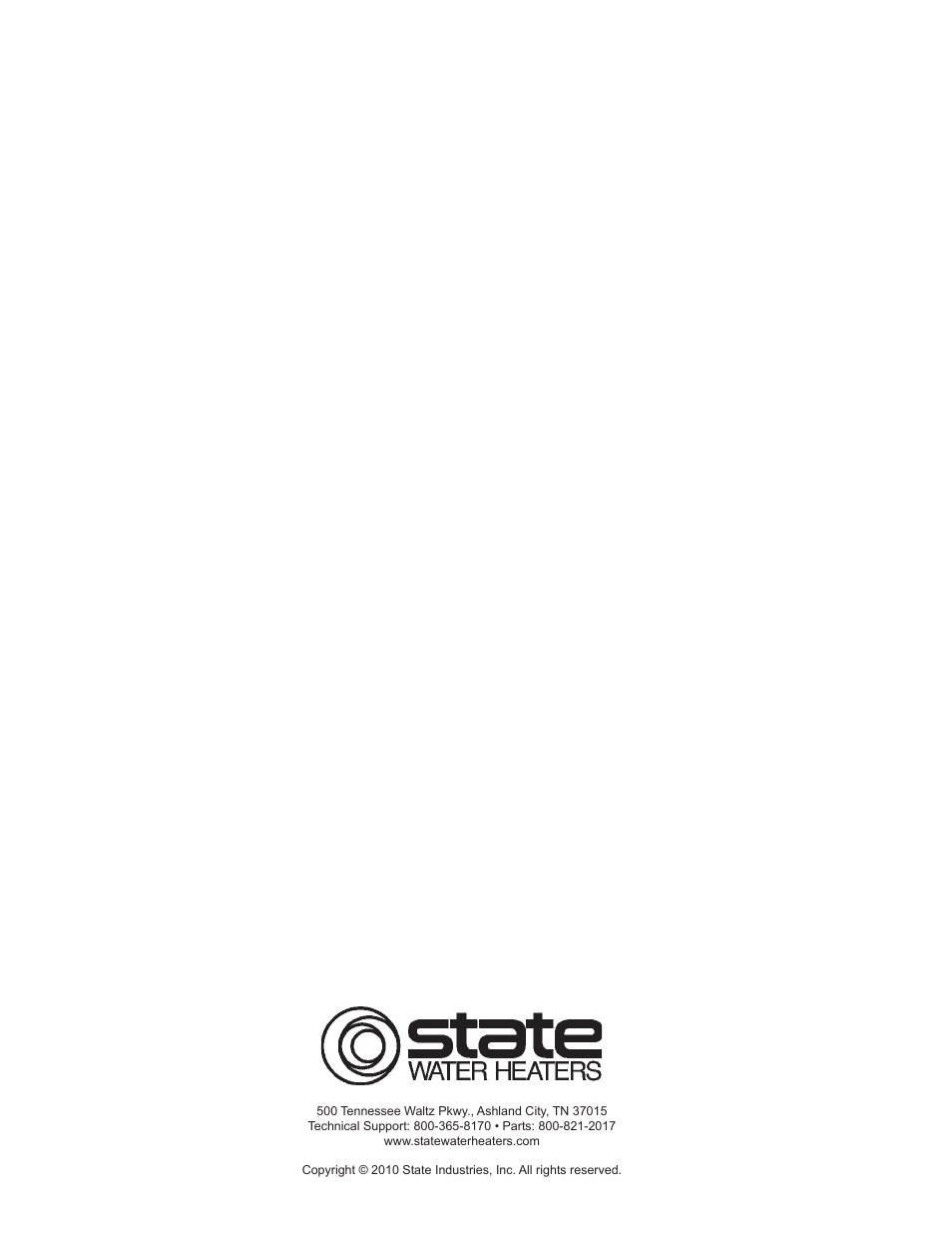 State SBD85 500PE User Manual | Page 52 / 52