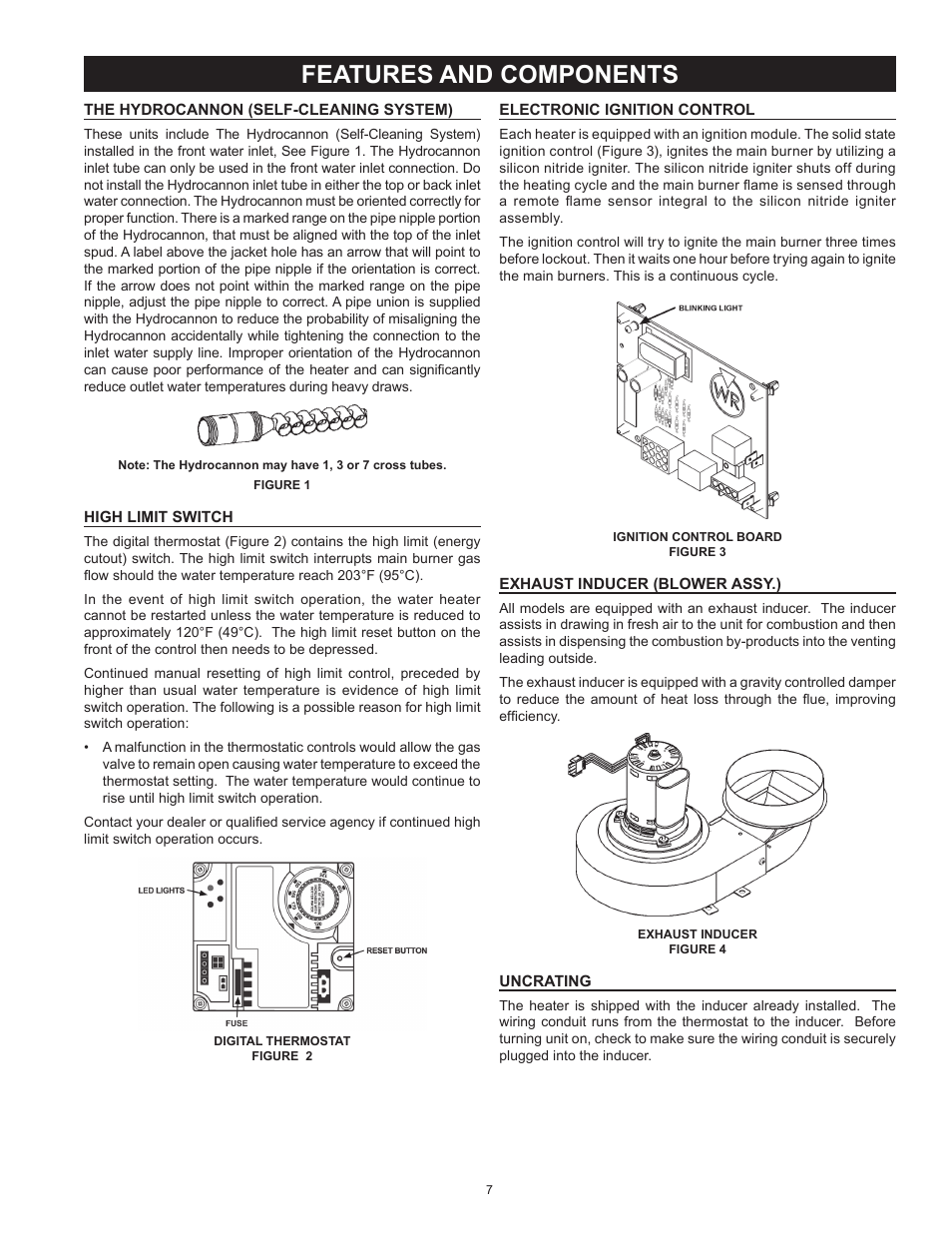 Features and components | State SBD85 500PE User Manual | Page 7 / 52