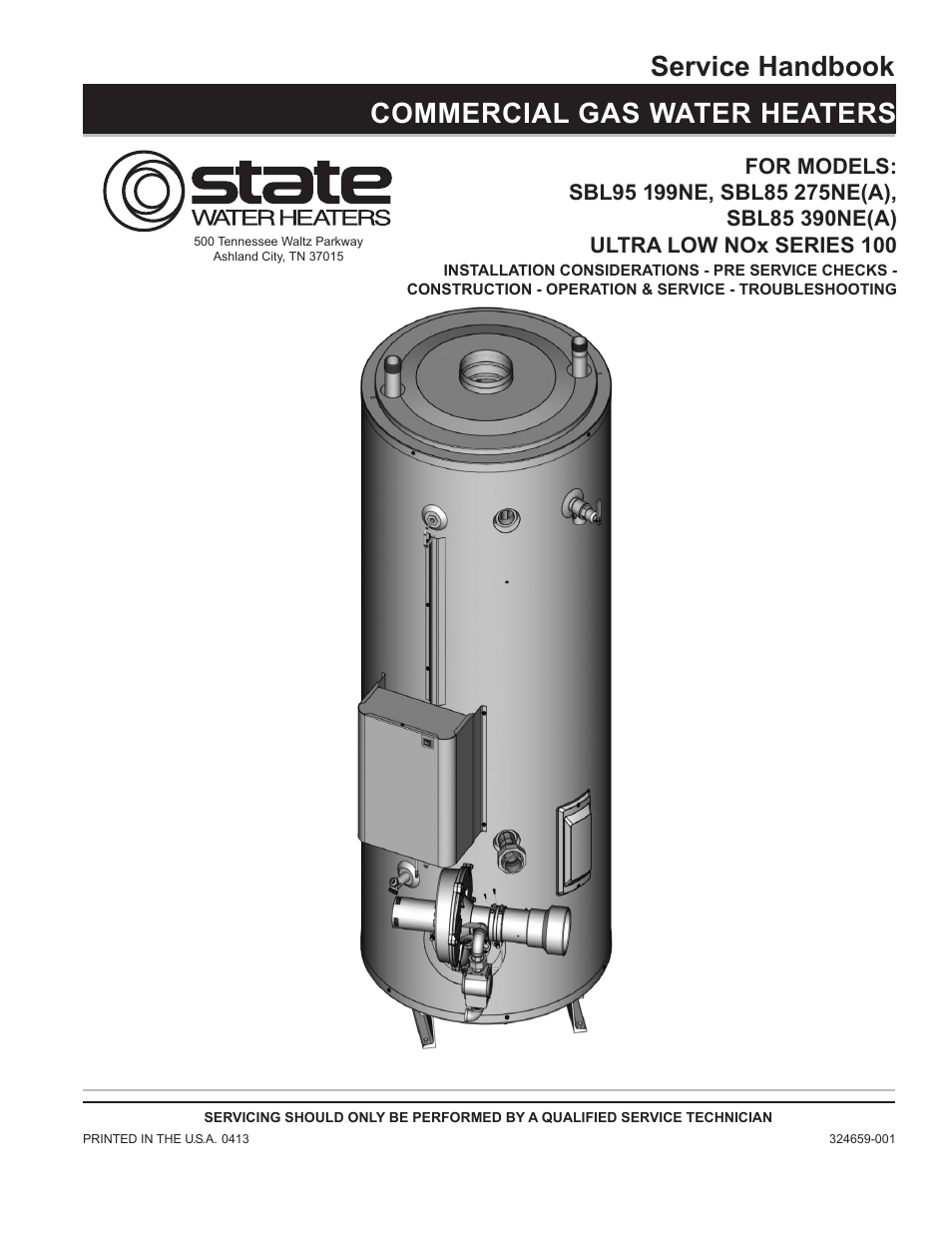 State SBL85 390NE A User Manual | 38 pages