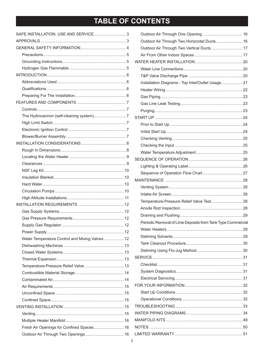 State SBL85 390 NE A User Manual | Page 2 / 52