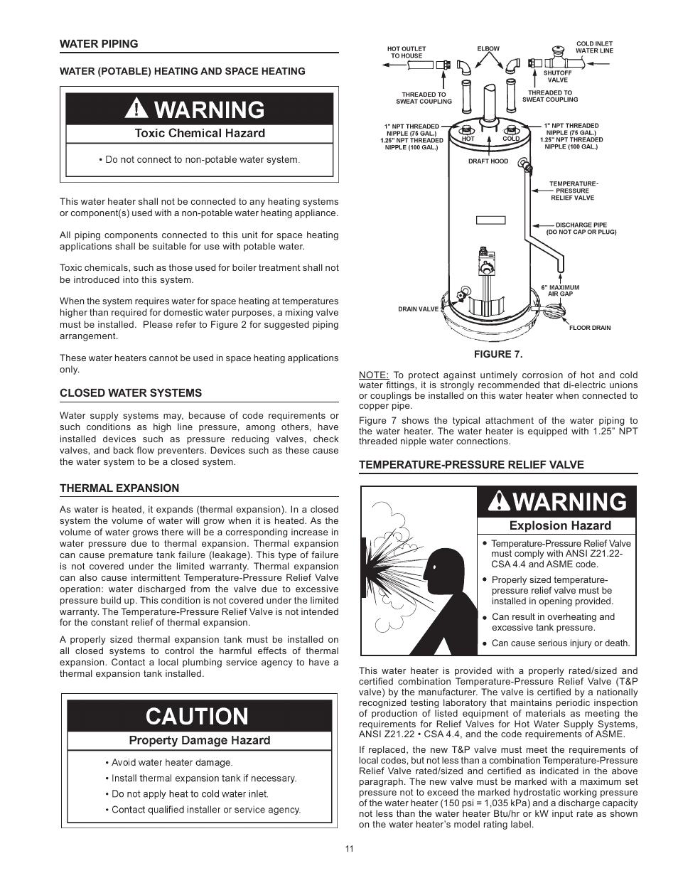 Explosion hazard | State SBL100 76 NE User Manual | Page 11 / 36
