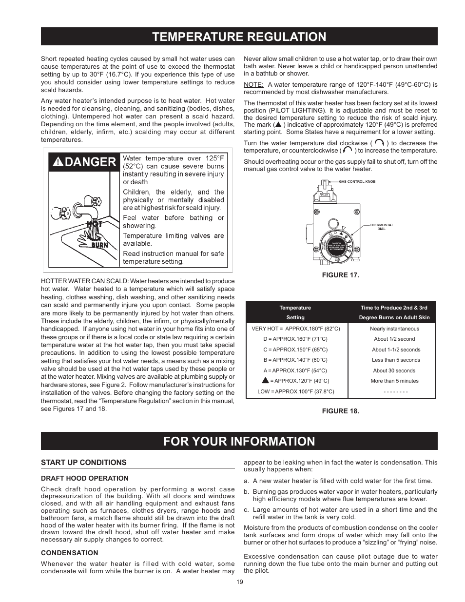 Temperature regulation for your information | State SBL100 76 NE User Manual | Page 19 / 36