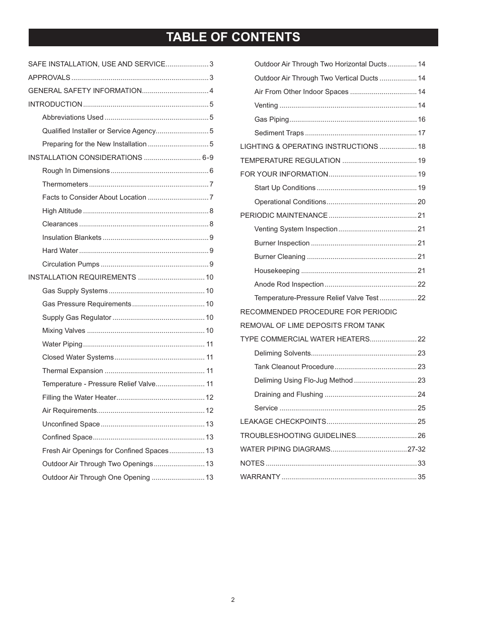 State SBL100 76 NE User Manual | Page 2 / 36