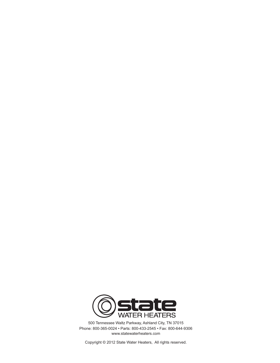 State SBL100 76 NE User Manual | Page 36 / 36