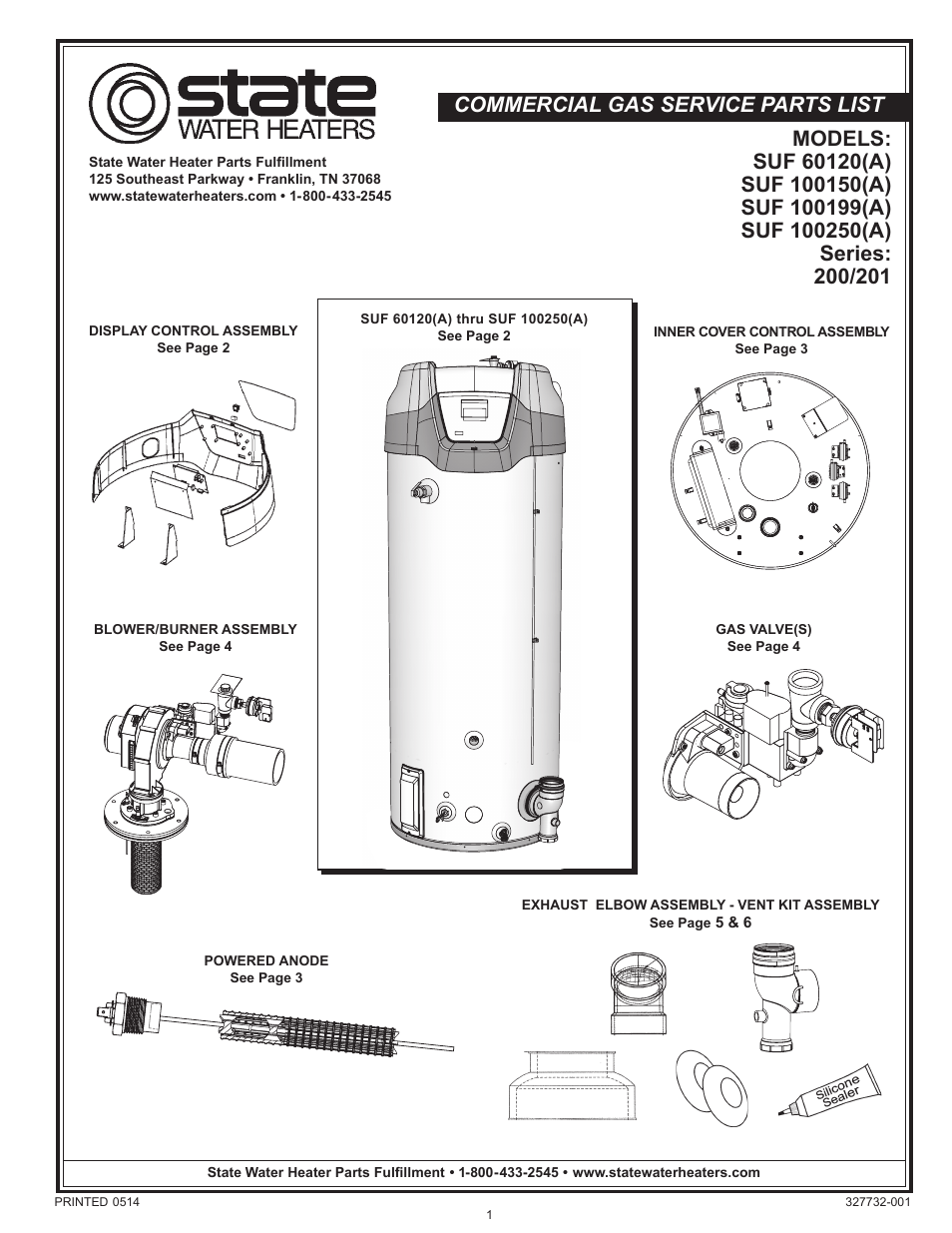 State SUF100 250NE(A) User Manual | 8 pages