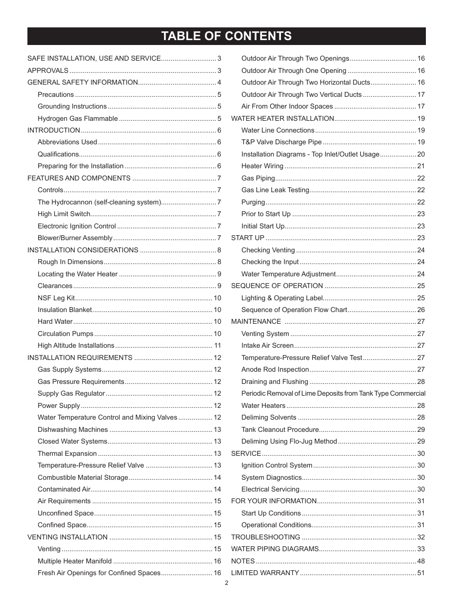 State SBL100 199 NE User Manual | Page 2 / 52