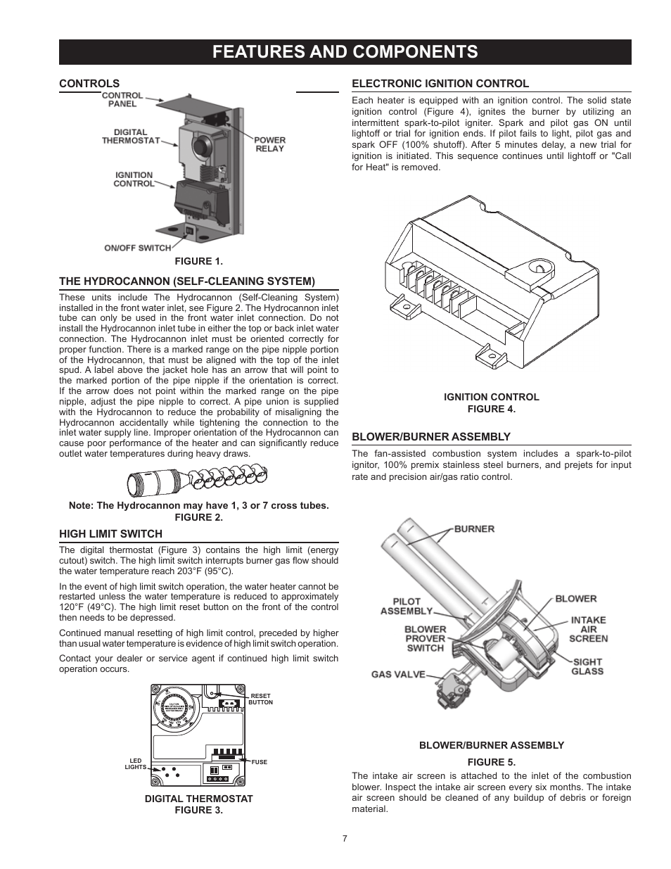 Features and components | State SBL100 199 NE User Manual | Page 7 / 52