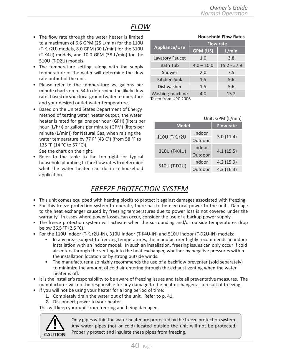 Flow, Zwzkdd/ke^z^dd, Ežƌŵăůkɖğƌăɵžŷ owner's guide | State GTS-510U-NE User Manual | Page 40 / 56