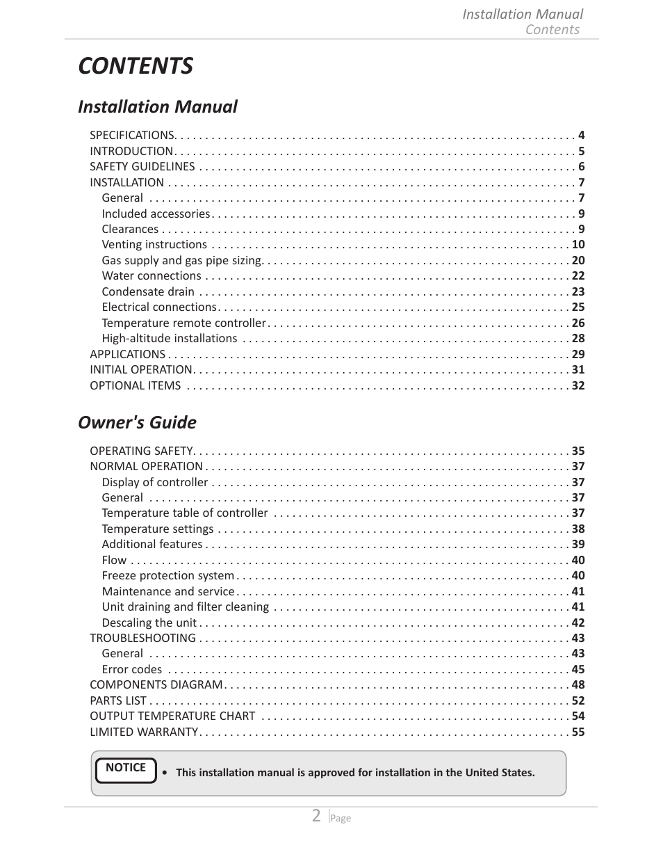 State GTS-140-PIH User Manual | Page 2 / 56
