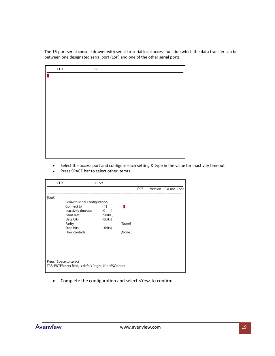 Avenview RTERM Series User Manual | Page 19 / 75