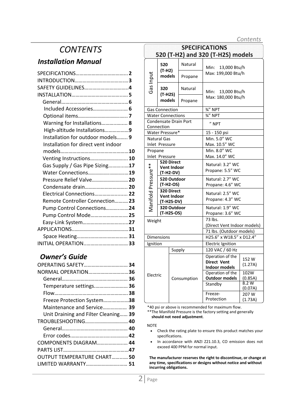 State 520 User Manual | Page 2 / 52