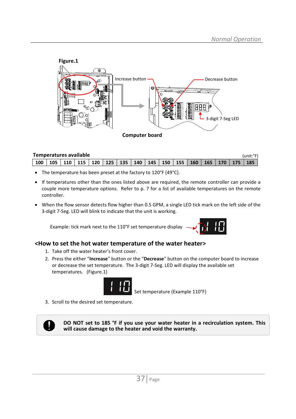 Normal operation | State 520 User Manual | Page 37 / 52
