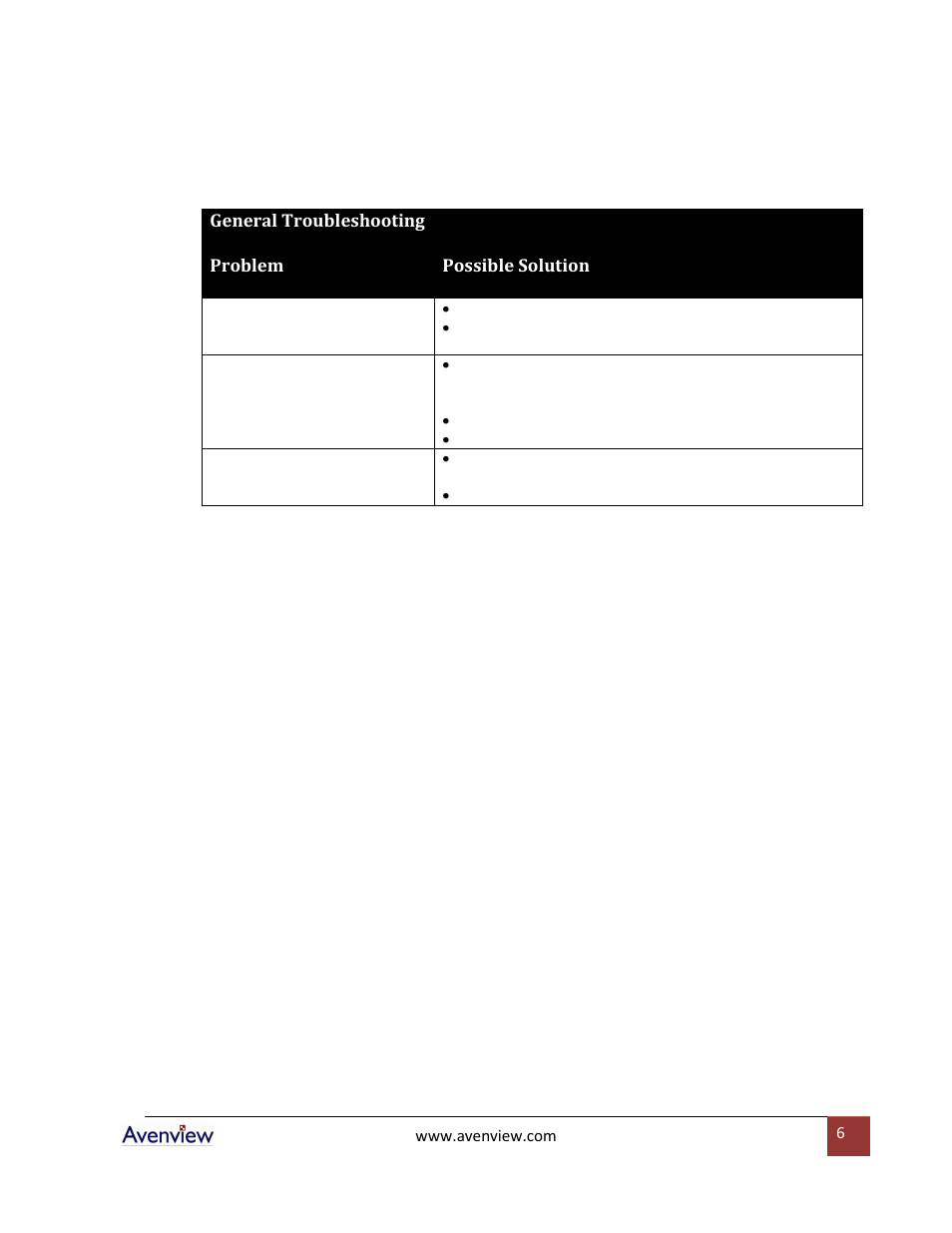 Avenview HDMI-VS-4X1 User Manual | Page 6 / 8