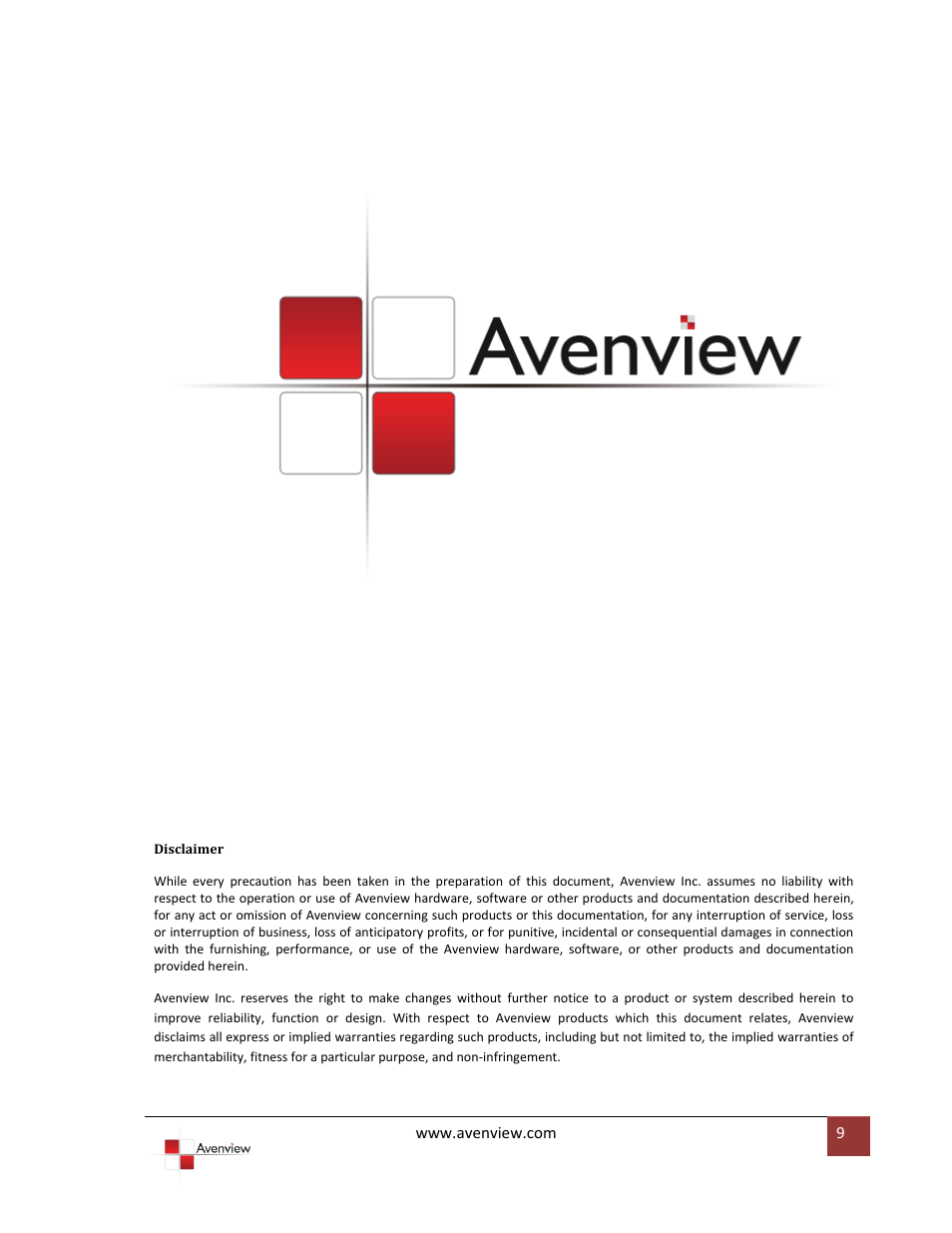 Avenview VGA-VS-8X1 User Manual | Page 10 / 10
