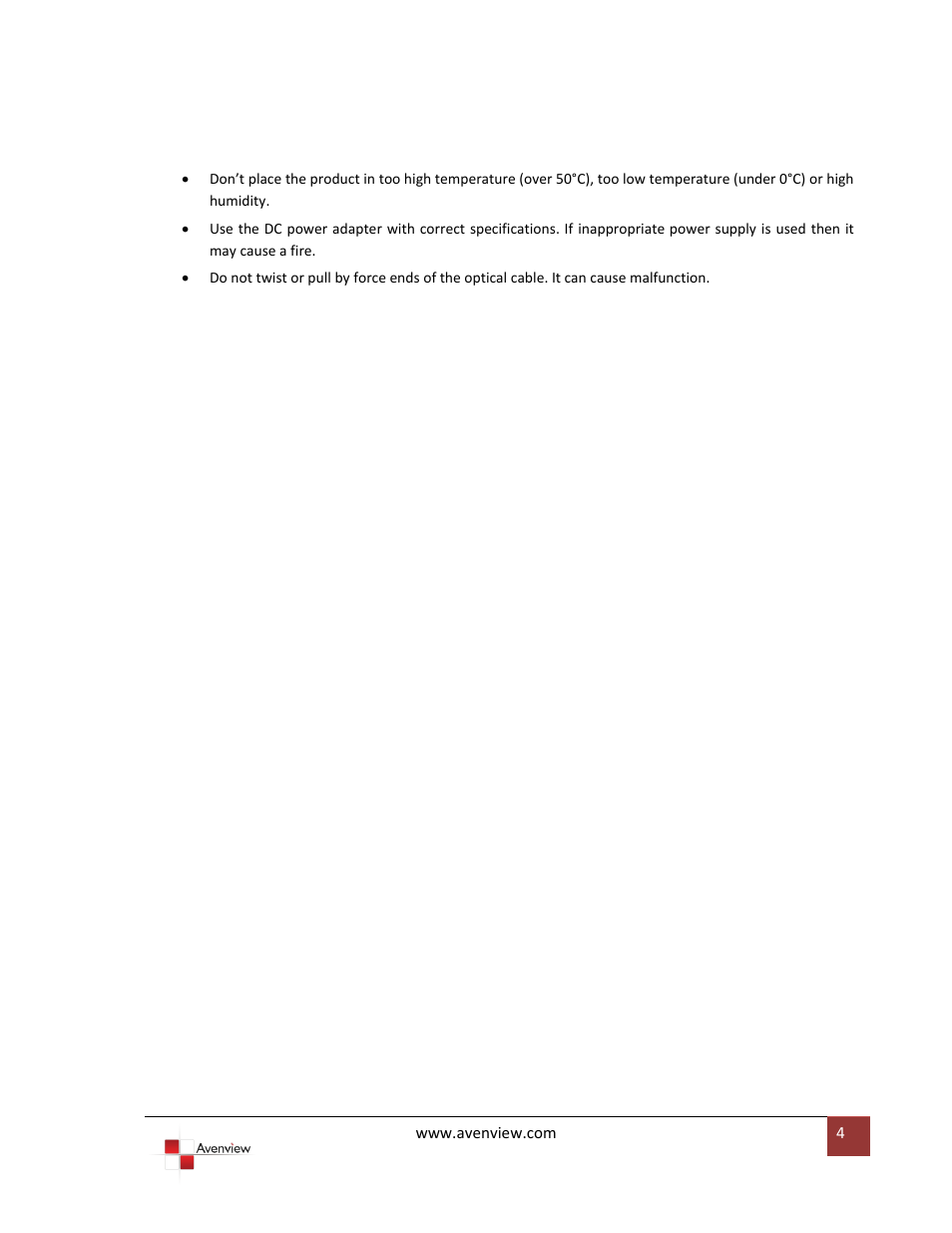 Avenview VGA-VS-8X1 User Manual | Page 5 / 10
