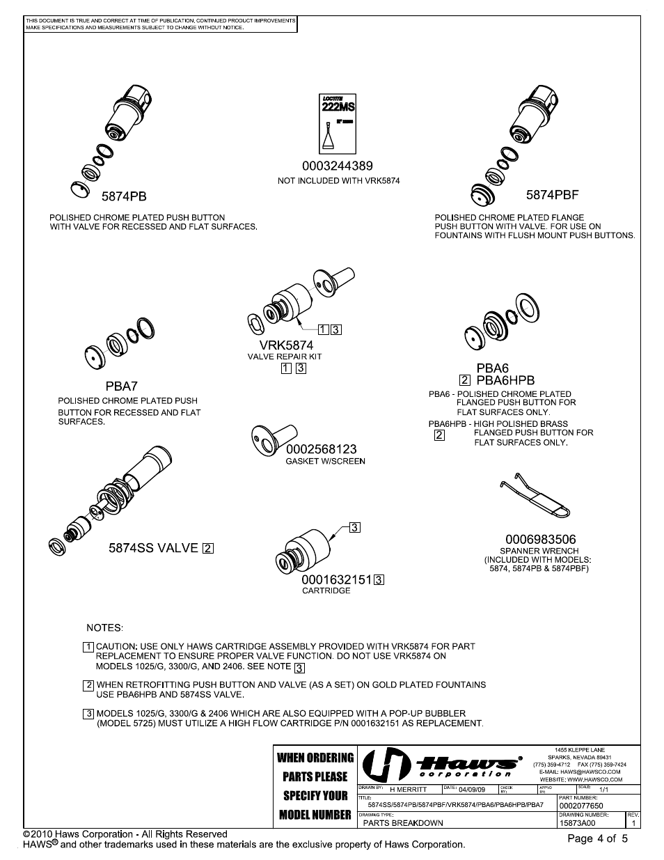 Haws PBA6HPB User Manual | Page 4 / 5