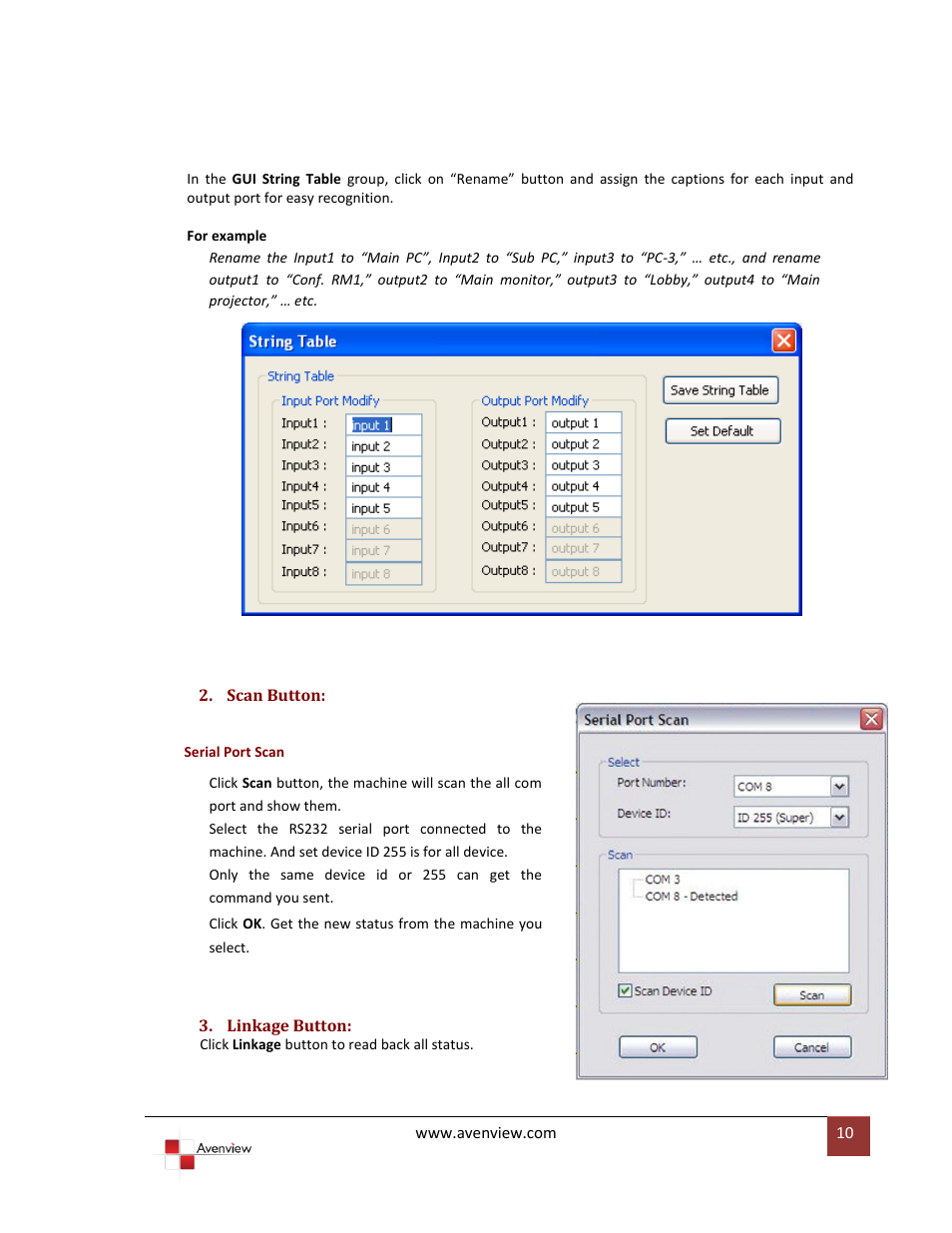 Avenview SW-VGA-5X5 User Manual | Page 10 / 19