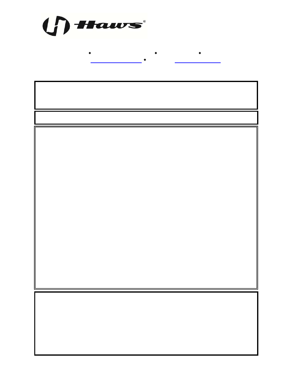 Haws 7460B User Manual | 4 pages