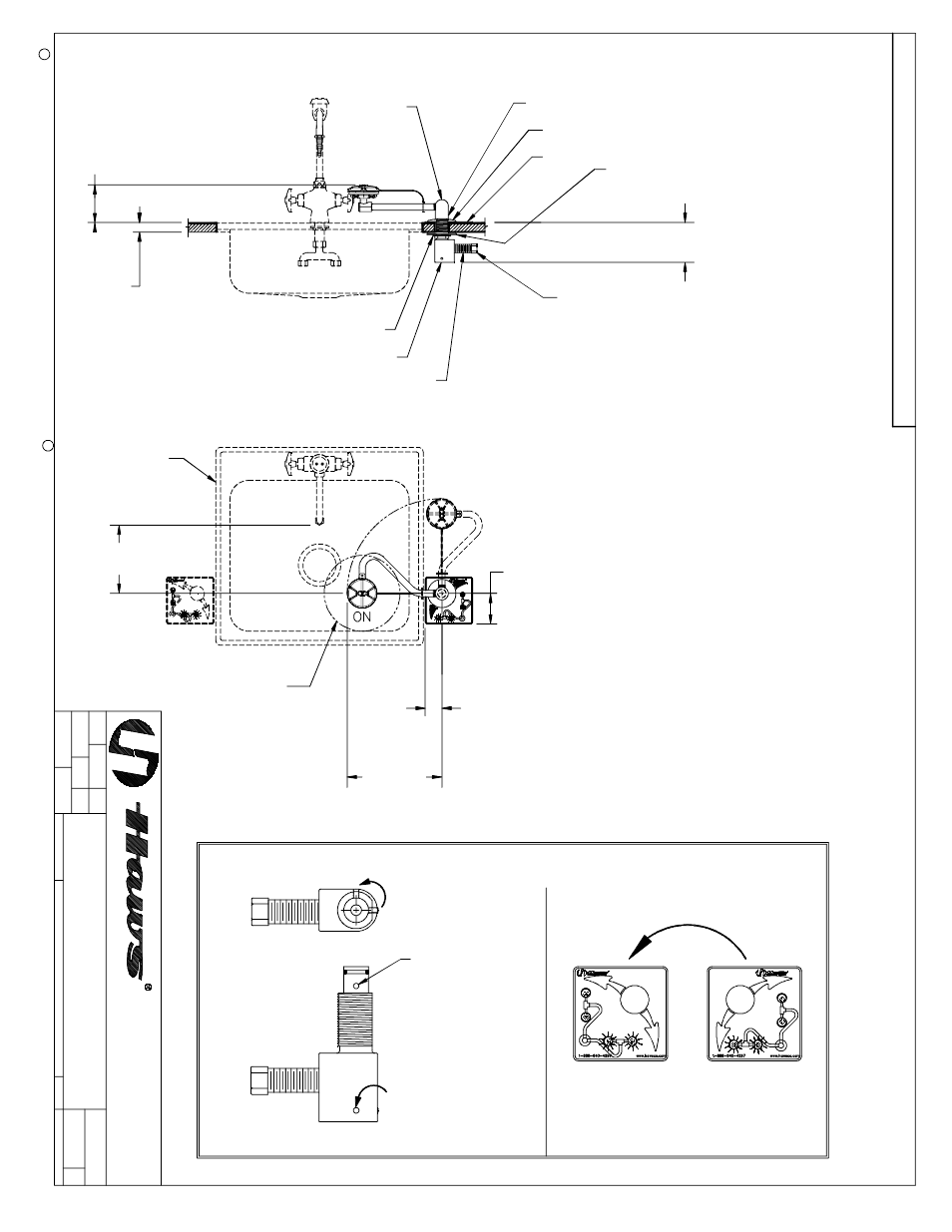 Left hand application, Set screw, Sign | Page, 4 of 5 | Haws 7611 User Manual | Page 4 / 5