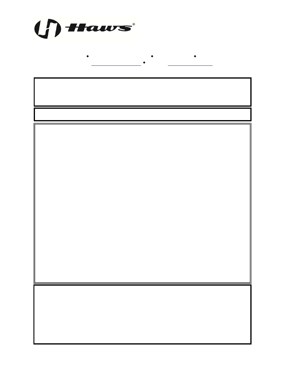 Haws 8330 User Manual | 5 pages