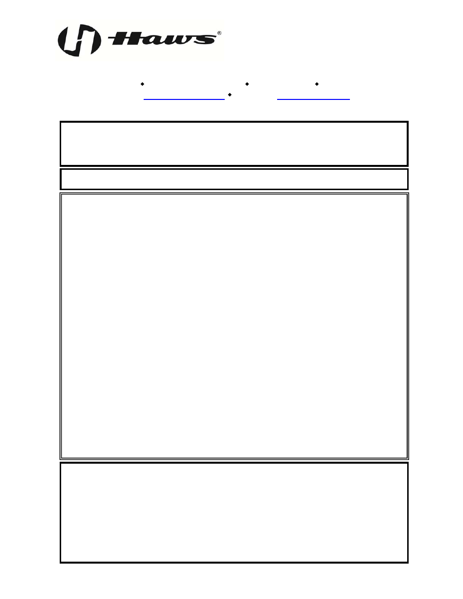 Haws 8605WC User Manual | 4 pages