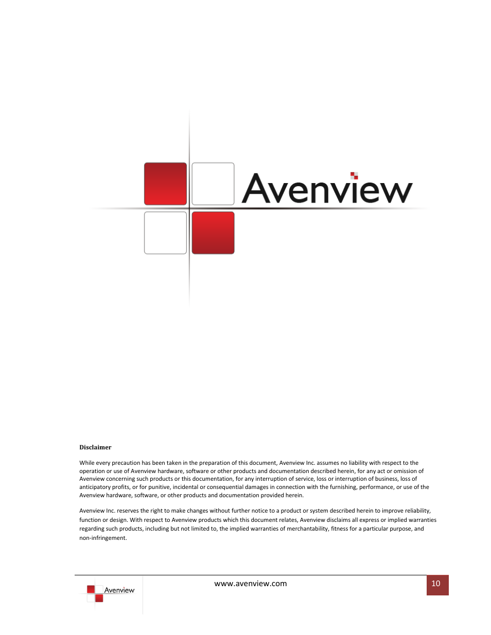 Avenview HDM-C5-3X-SET User Manual | Page 10 / 10