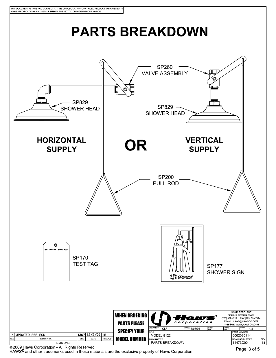 Haws 8122 User Manual | Page 3 / 5