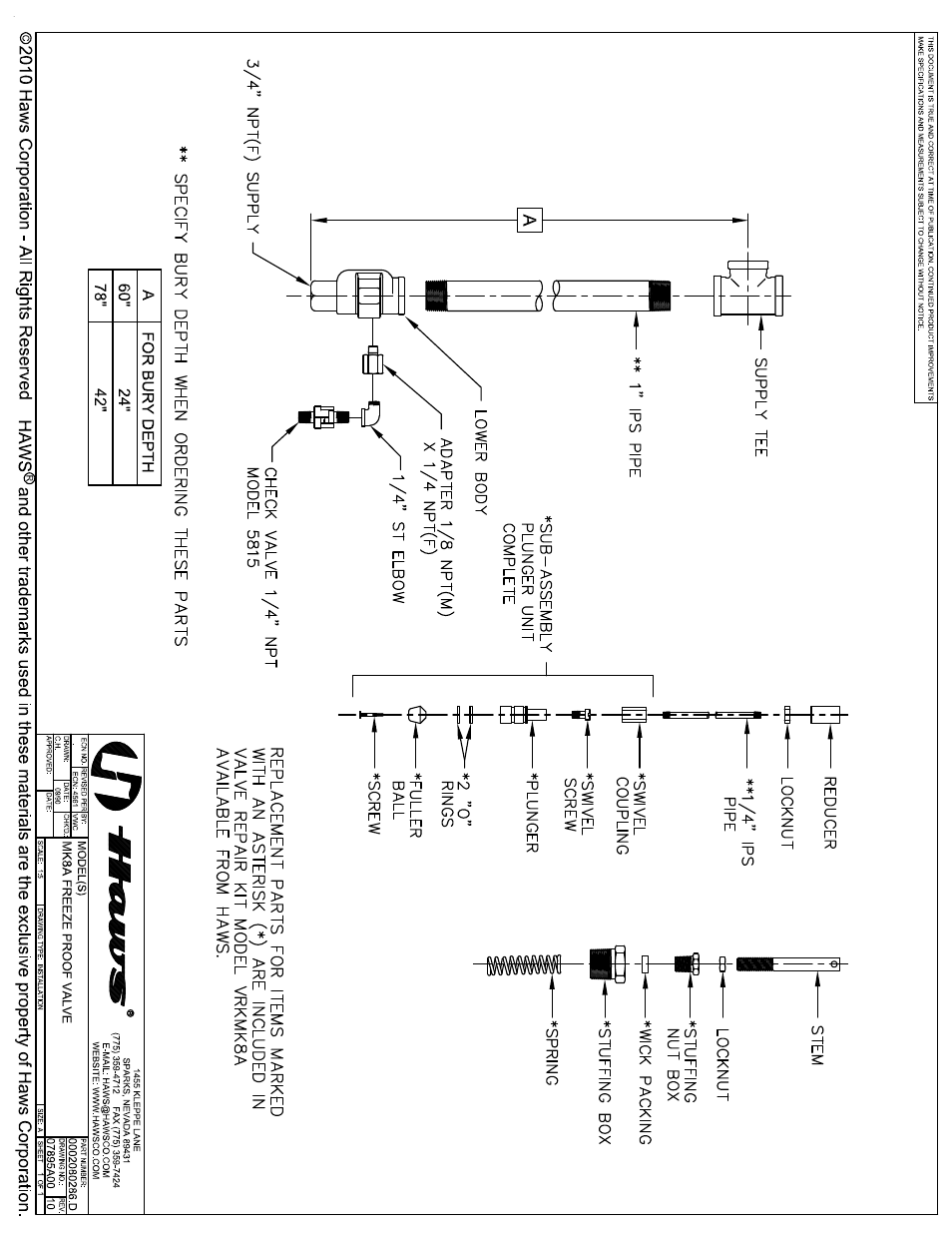 Haws MK8A User Manual | Page 3 / 3