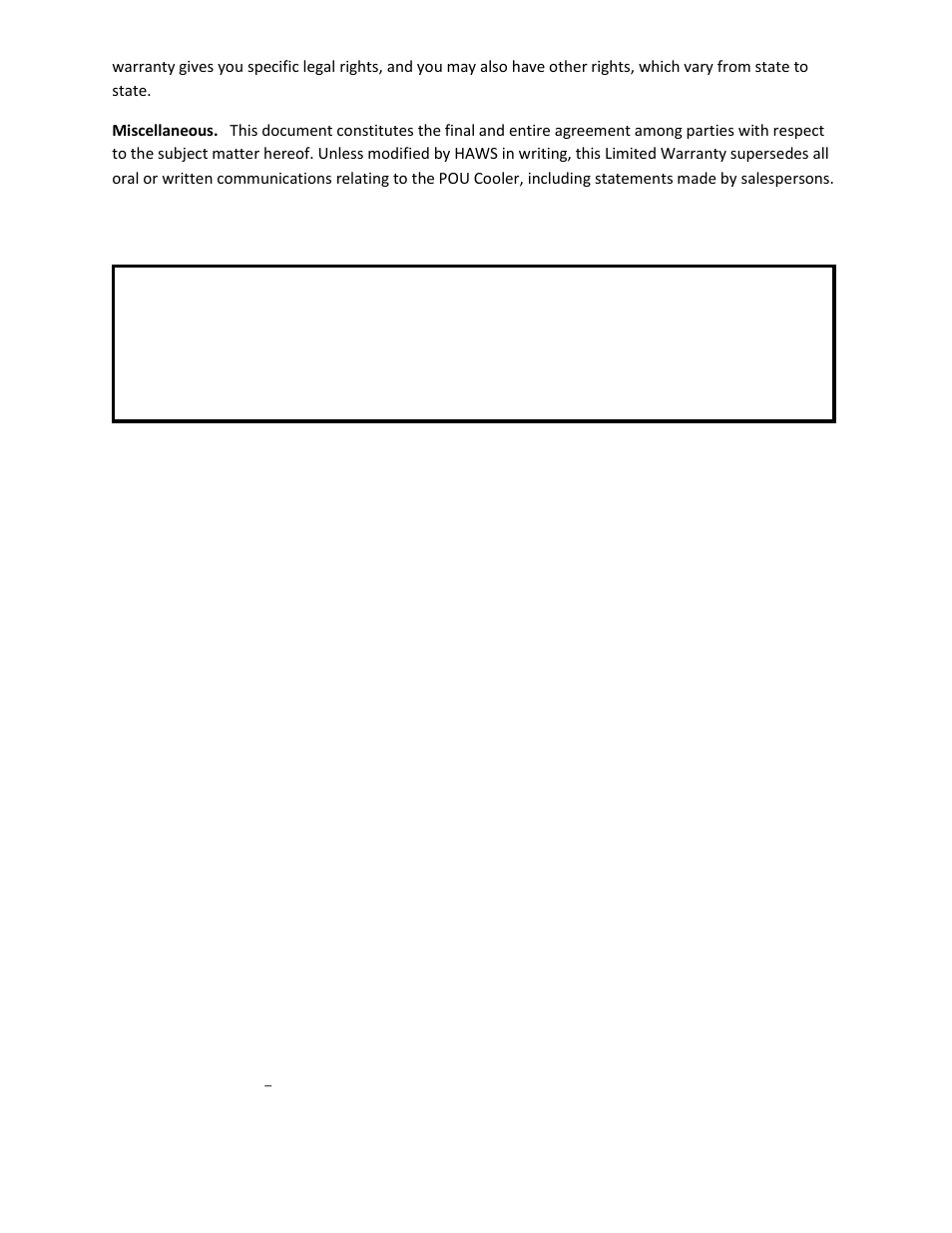 Haws 2500.FS User Manual | Page 12 / 12